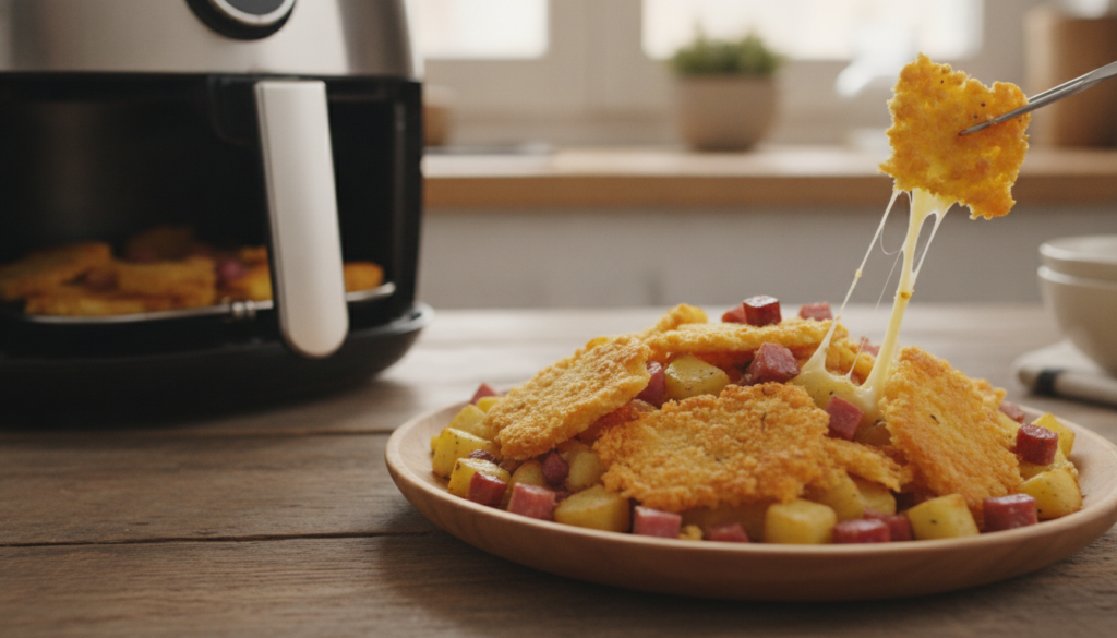 découvrez comment transformer vos restes de raclette en délicieuses bouchées croustillantes grâce à une astuce simple avec l'airfryer. un moyen rapide et gourmand pour ne rien gaspiller !