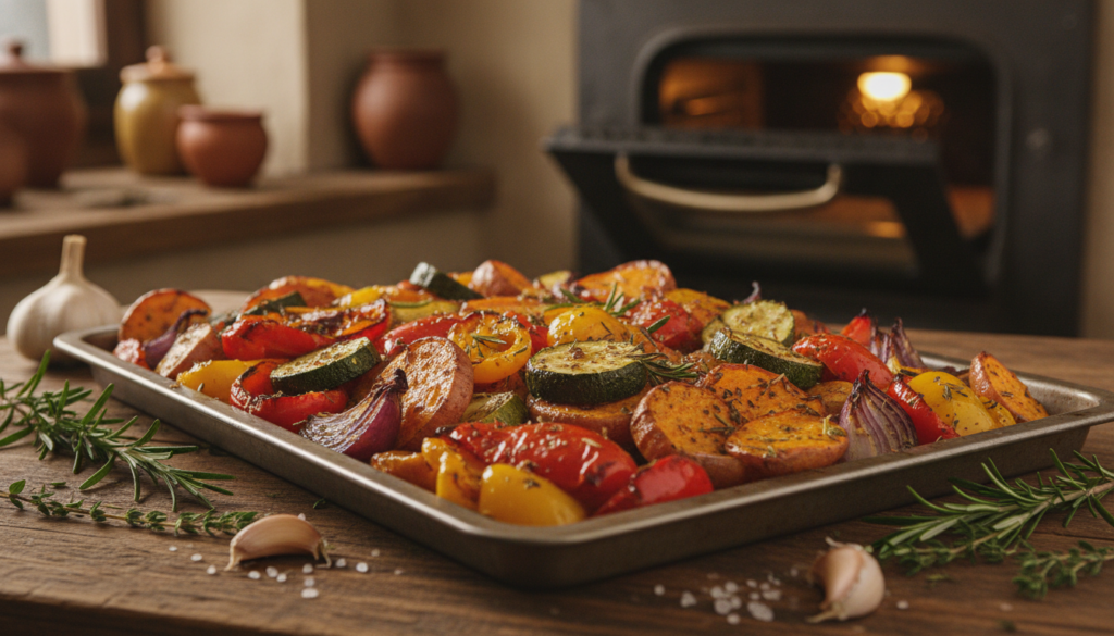 découvrez la recette parfaite pour des légumes rôtis au four, dorés et savoureux à souhait. astuces et conseils pour sublimer vos légumes avec une cuisson optimale.